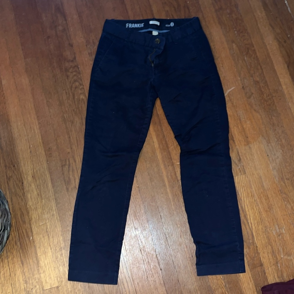 Jcrew Frankie navy chinos